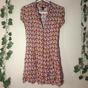 Forever 21 button up mini dress